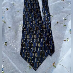 Bill Robin Son Blue and Gold Men's Silk Tie